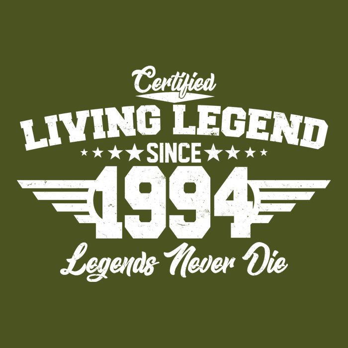 Certified Living Legend Since 1994 Legends Never Die 30th Birthday T-Shirt