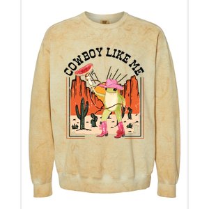 Cowboy Like Me Colorblast Crewneck Sweatshirt