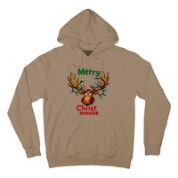 Christmas Lights Moose Merry Christmoose Hoodie