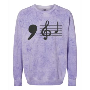 Comma La Music Notes Kamala Harris Music Teacher Elections Colorblast Crewneck Sweatshirt