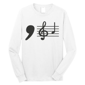 Comma La Music Notes Kamala Harris Music Teacher Elections Long Sleeve Shirt