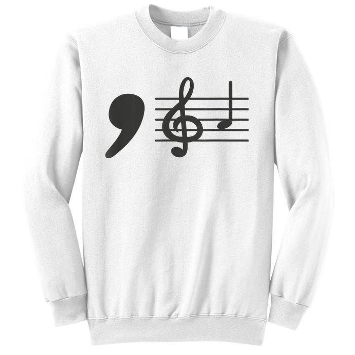 Comma La Music Notes Kamala Harris Music Teacher Elections Sweatshirt