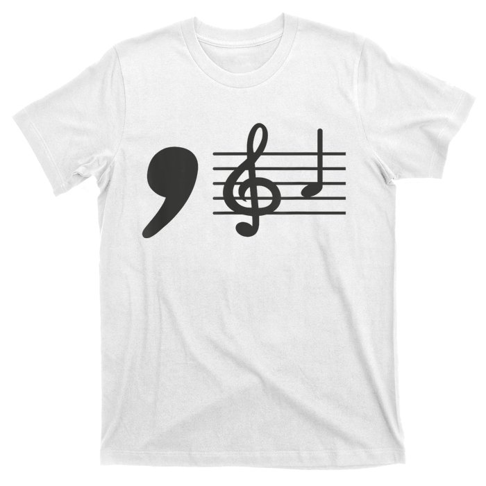 Comma La Music Notes Kamala Harris Music Teacher Elections T-Shirt