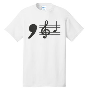 Comma La Music Notes Kamala Harris Music Teacher Elections Tall T-Shirt