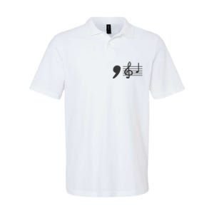 Comma La Music Notes Kamala Harris Music Teacher Elections Softstyle Adult Sport Polo