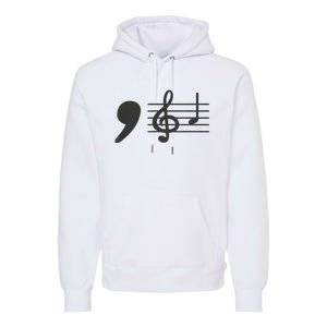 Comma La Music Notes Kamala Harris Music Teacher Elections Premium Hoodie