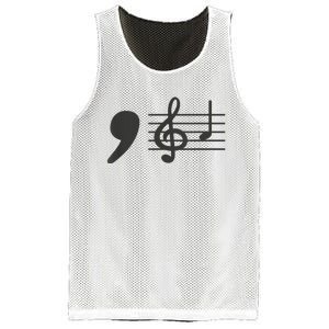 Comma La Music Notes Kamala Harris Music Teacher Elections Mesh Reversible Basketball Jersey Tank