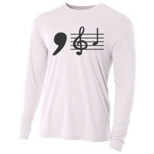 Comma La Music Notes Kamala Harris Music Teacher Elections Cooling Performance Long Sleeve Crew