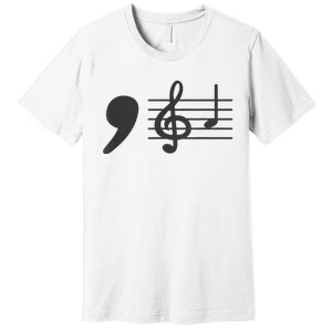 Comma La Music Notes Kamala Harris Music Teacher Elections Premium T-Shirt