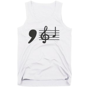 Comma La Music Notes Kamala Harris Music Teacher Elections Tank Top