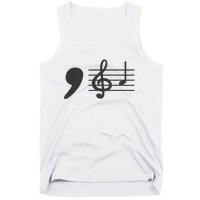 Comma La Music Notes Kamala Harris Music Teacher Elections Tank Top