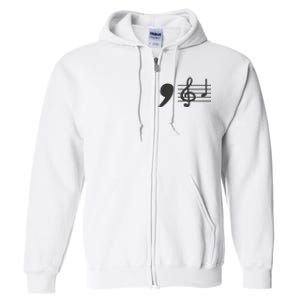 Comma La Music Notes Kamala Harris Music Teacher Elections Full Zip Hoodie