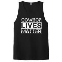 Cowboy Lives Matter Cowgirl Country Western Horse PosiCharge Competitor Tank