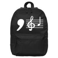 Comma La Music Notes Kamala Harris Music Teacher Elections 16 in Basic Backpack