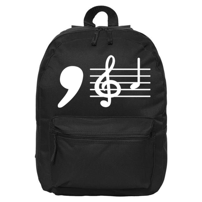 Comma La Music Notes Kamala Harris Music Teacher Elections 16 in Basic Backpack