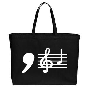 Comma La Music Notes Kamala Harris Music Teacher Elections Cotton Canvas Jumbo Tote