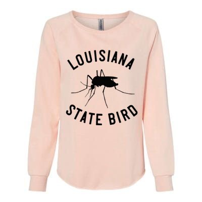 Classic Louisiana Mosquito State Bird Womens California Wash Sweatshirt