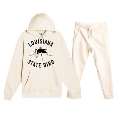 Classic Louisiana Mosquito State Bird Premium Hooded Sweatsuit Set