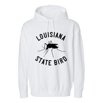 Classic Louisiana Mosquito State Bird Garment-Dyed Fleece Hoodie