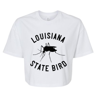 Classic Louisiana Mosquito State Bird Bella+Canvas Jersey Crop Tee