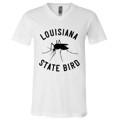 Classic Louisiana Mosquito State Bird V-Neck T-Shirt