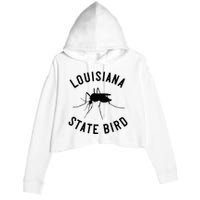 Classic Louisiana Mosquito State Bird Crop Fleece Hoodie