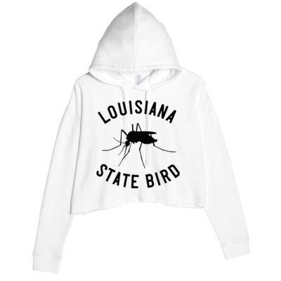 Classic Louisiana Mosquito State Bird Crop Fleece Hoodie