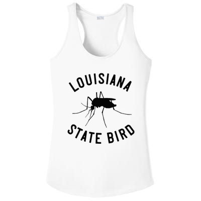 Classic Louisiana Mosquito State Bird Ladies PosiCharge Competitor Racerback Tank