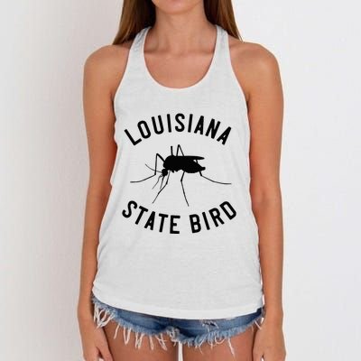 Classic Louisiana Mosquito State Bird Women's Knotted Racerback Tank