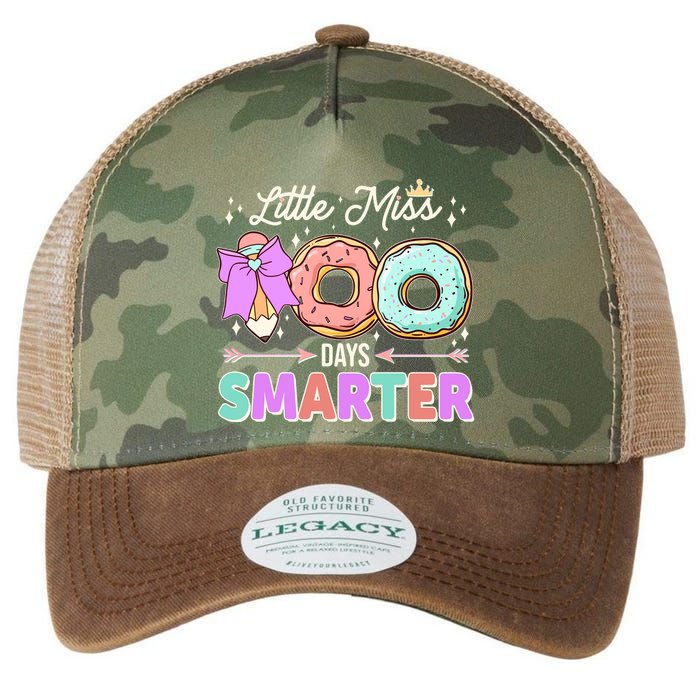 Cute Little Miss 100 One Hundred Days Smarter Legacy Tie Dye Trucker Hat