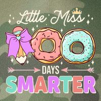 Cute Little Miss 100 One Hundred Days Smarter Legacy Tie Dye Trucker Hat