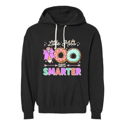 Cute Little Miss 100 One Hundred Days Smarter Garment-Dyed Fleece Hoodie