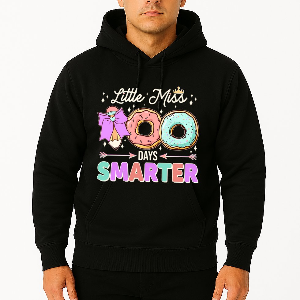 Cute Little Miss 100 One Hundred Days Smarter Hoodie