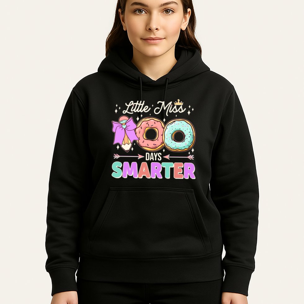 Cute Little Miss 100 One Hundred Days Smarter Hoodie