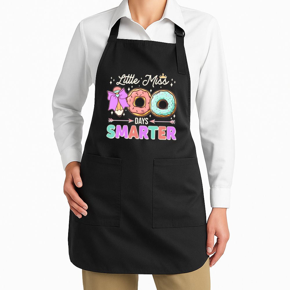 Cute Little Miss 100 One Hundred Days Smarter Apron