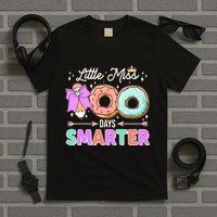 Cute Little Miss 100 One Hundred Days Smarter T-Shirt