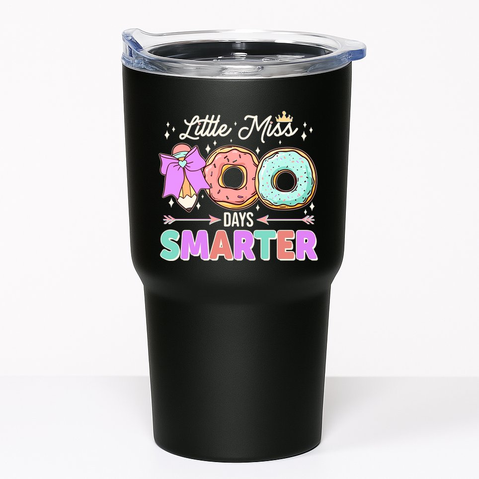 Cute Little Miss 100 One Hundred Days Smarter Tumbler