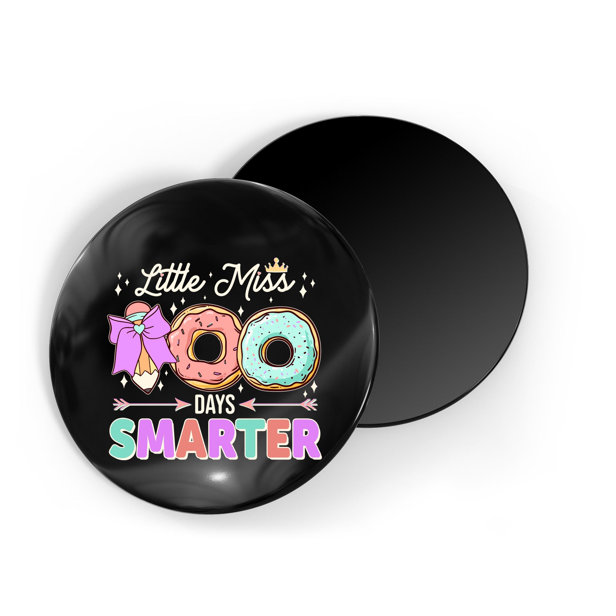 Cute Little Miss 100 One Hundred Days Smarter Magnet