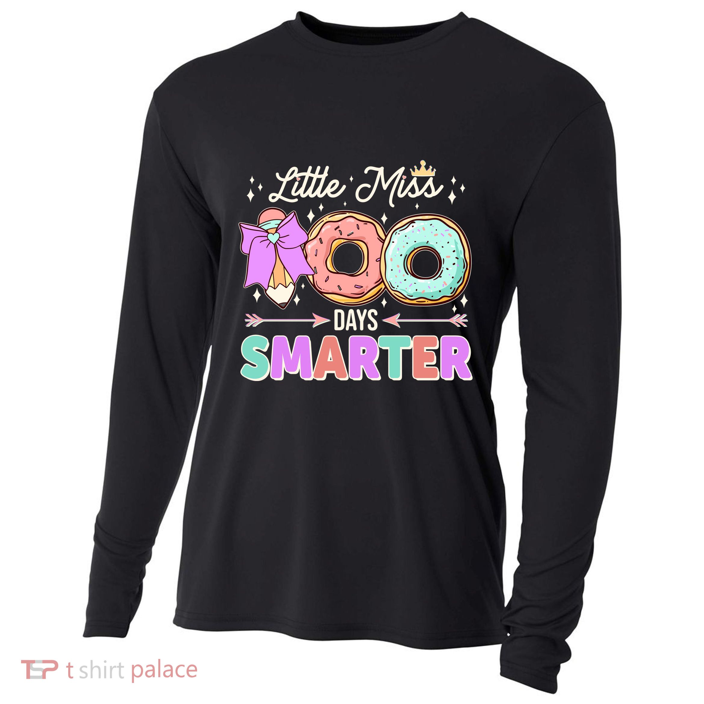 Cute Little Miss 100 One Hundred Days Smarter Cooling Performance Long Sleeve Crew