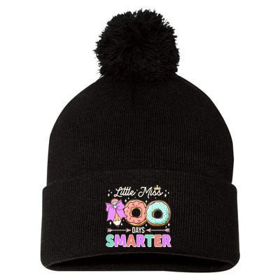Cute Little Miss 100 One Hundred Days Smarter Pom Pom 12in Knit Beanie