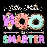 Cute Little Miss 100 One Hundred Days Smarter Baby Bodysuit