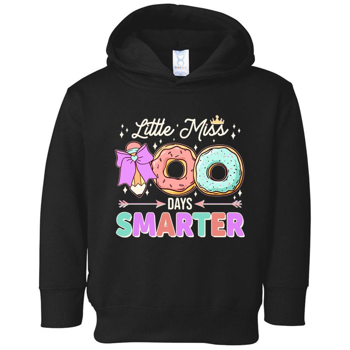 Cute Little Miss 100 One Hundred Days Smarter Toddler Hoodie