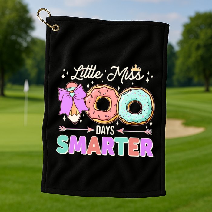 Cute Little Miss 100 One Hundred Days Smarter Golf Towel