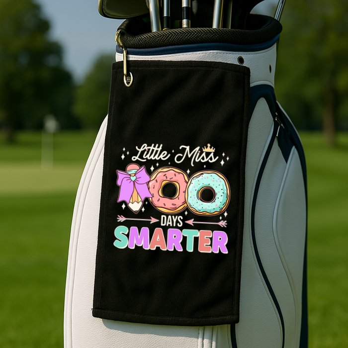 Cute Little Miss 100 One Hundred Days Smarter Golf Towel