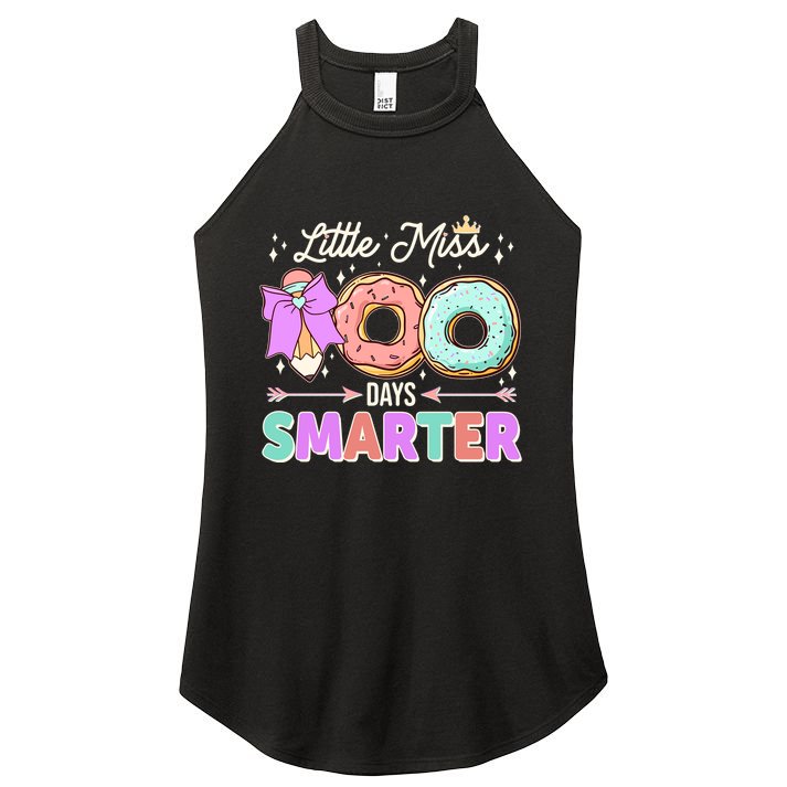 Cute Little Miss 100 One Hundred Days Smarter Women's Perfect Tri Rocker Tank