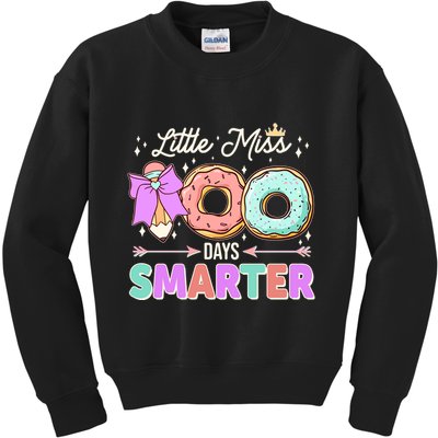 Cute Little Miss 100 One Hundred Days Smarter Kids Sweatshirt