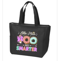Cute Little Miss 100 One Hundred Days Smarter Zip Tote Bag