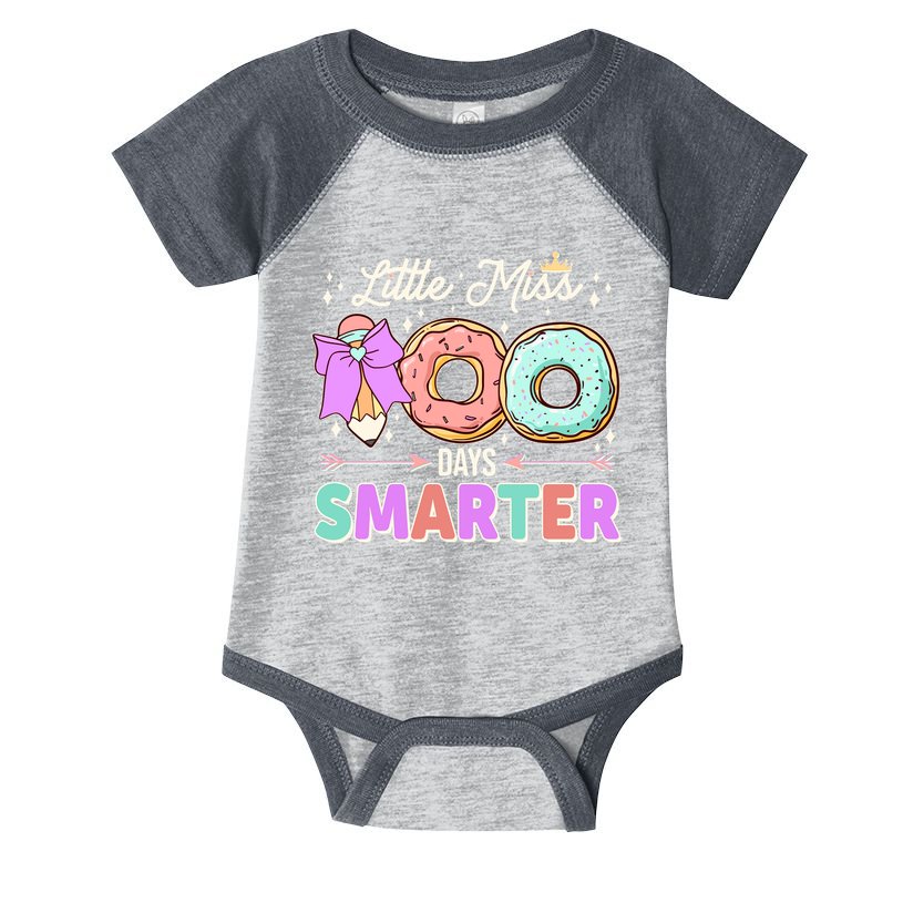 Cute Little Miss 100 One Hundred Days Smarter Infant Baby Jersey Bodysuit