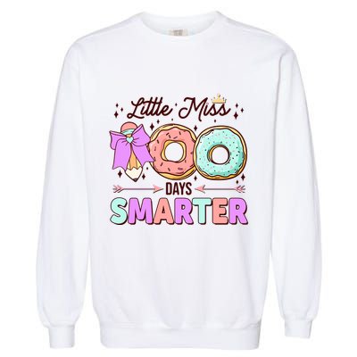 Cute Little Miss 100 One Hundred Days Smarter Garment-Dyed Sweatshirt