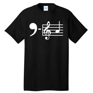 Comma La Music Notes Kamala Harris Music Teacher Elections Tall T-Shirt